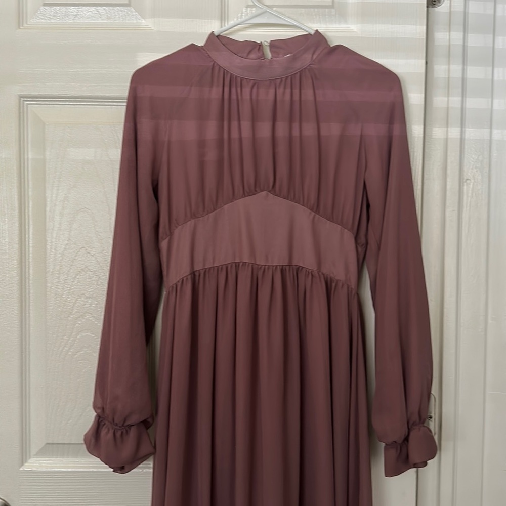 Beautiful Turkish Mauve Chiffon Abaya